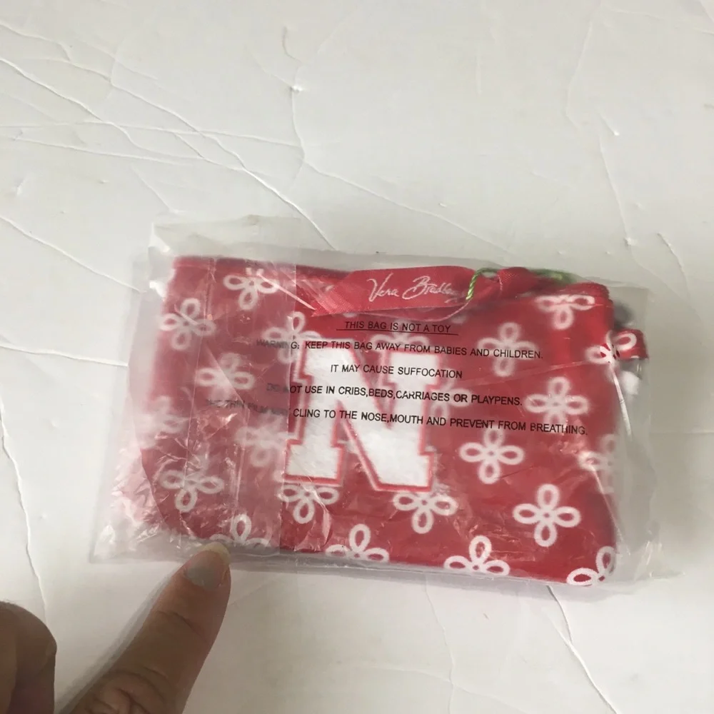 Vera Bradley Nebraska Huskers University of Nebraska ID lanyard
